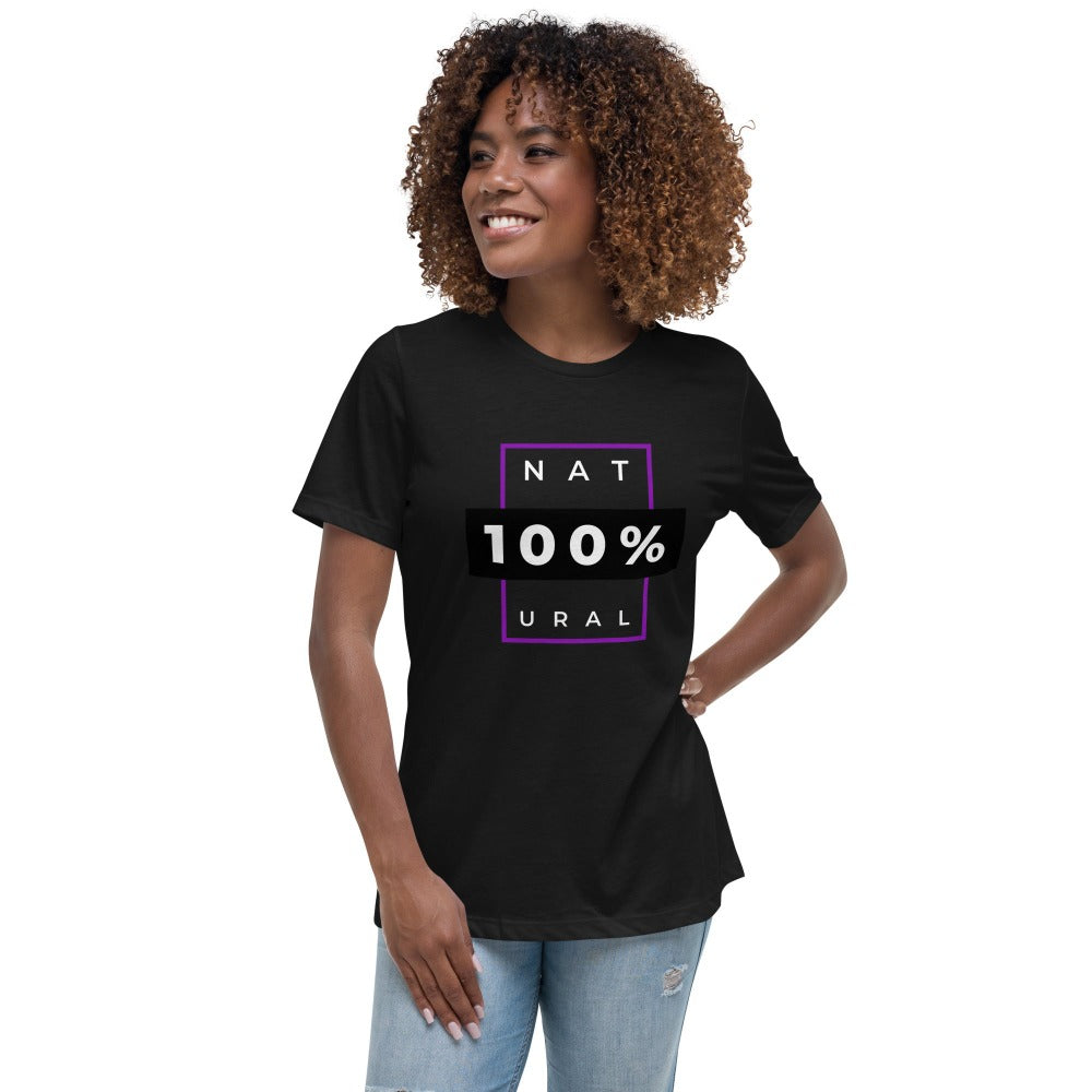 100% Natural Woman's Short Sleeve Shirt